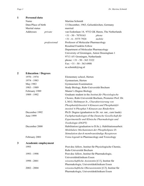 Curriculum Vitae Prof. Dr. C.M. van Praag 2018